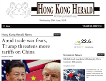 Tablet Screenshot of hongkongherald.com